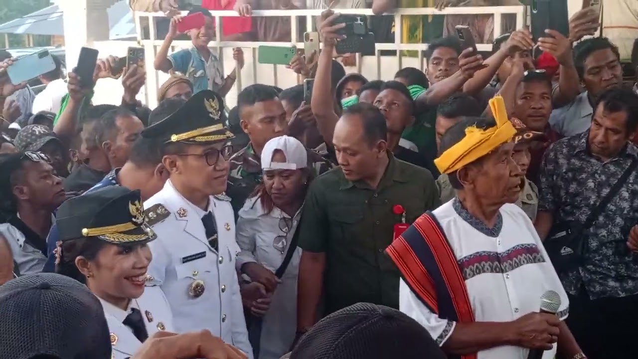 Penjemputan dan penyabutan Bupati dan Wakil Bupati Terpilih kabupaten Sumba Barat Daya!!