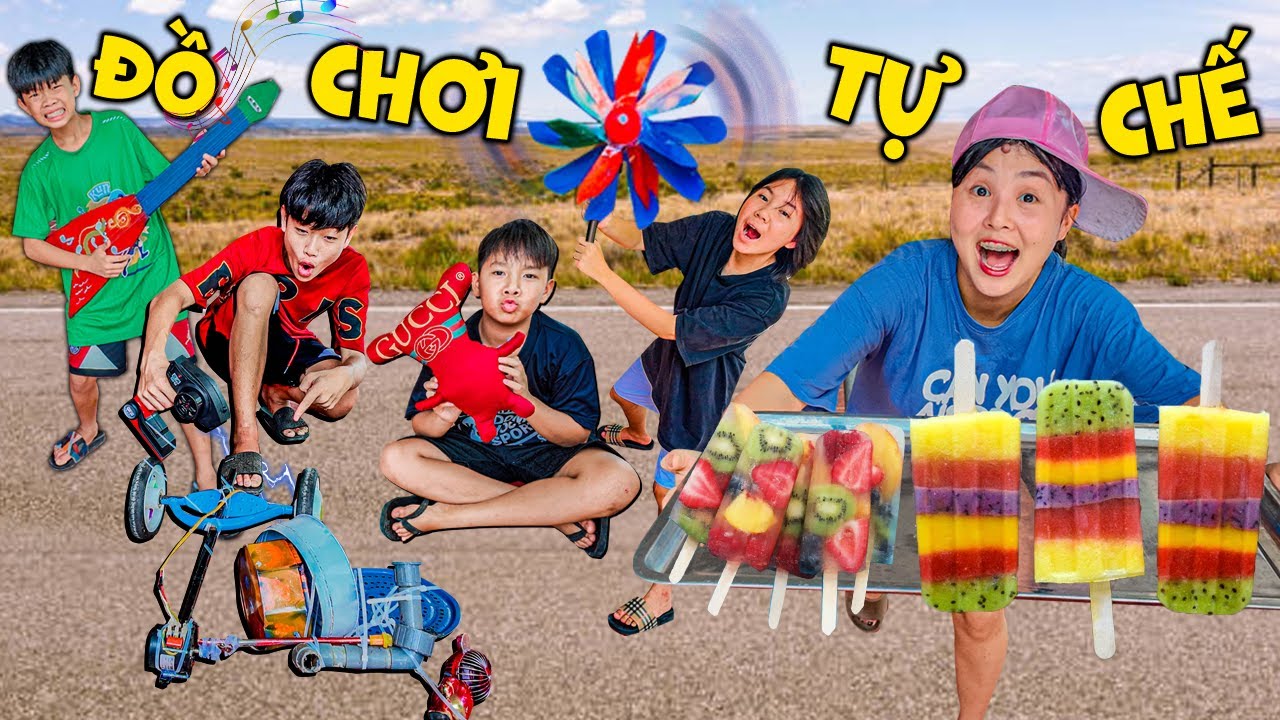 Hằng Hóng Hớt Thử Thách 24H Làm Đồ Chơi Từ Phế Liệu - Tuổi Thơ Dữ Dội