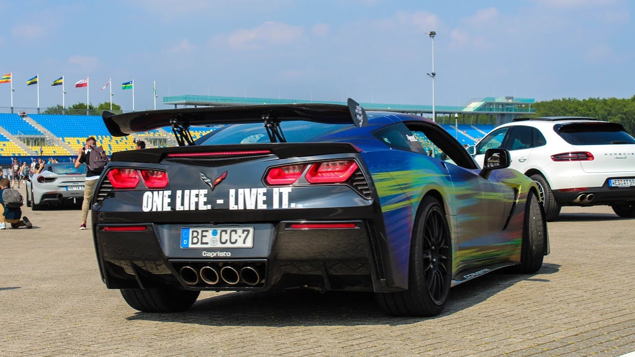 Loud Chevrolet Corvette C7 w/ Capristo Exhaust - Accelerations, Sounds, Start-up