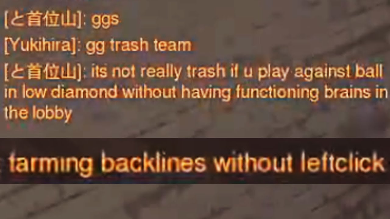 farming backlines without leftclick