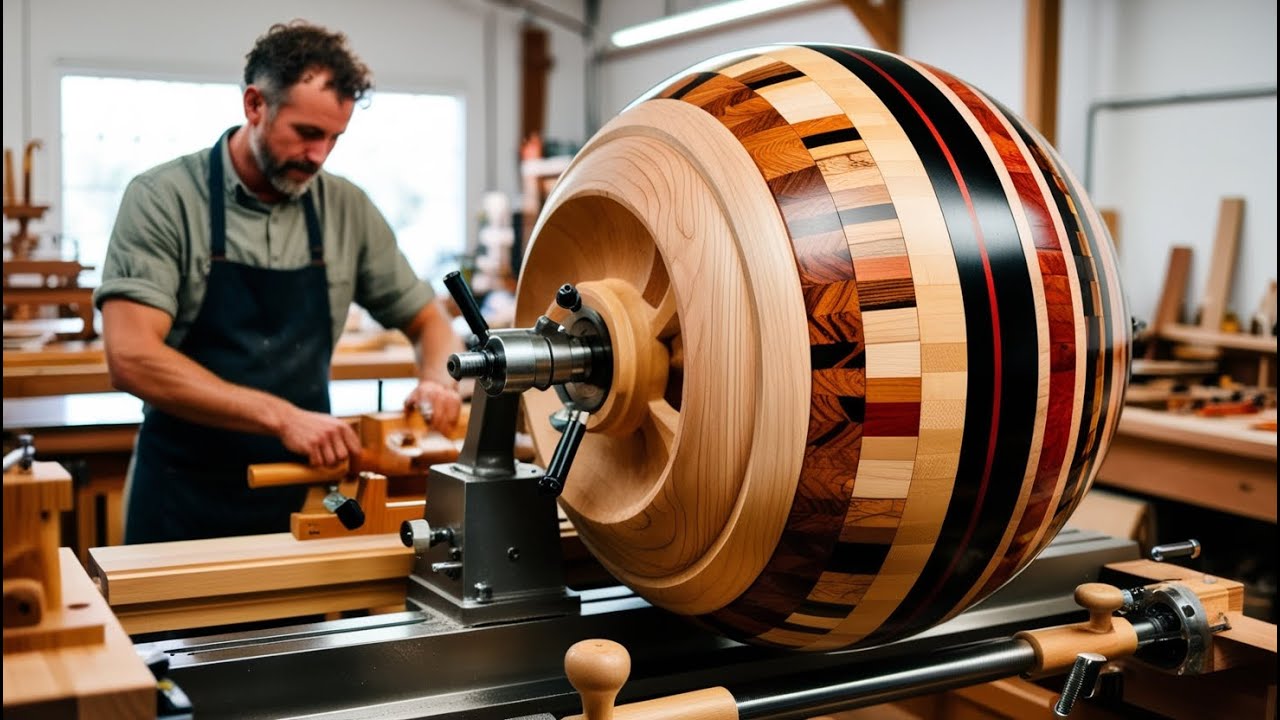 Want to Create Stunning Wood Art? Watch This Woodturning Process!