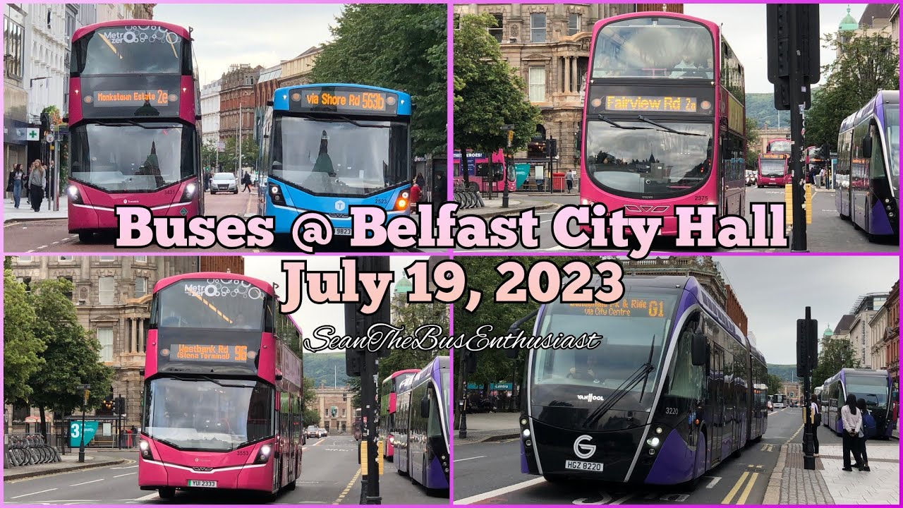 Buses @ Donegall Square North (City Hall), Belfast City Centre | July 19, 2023