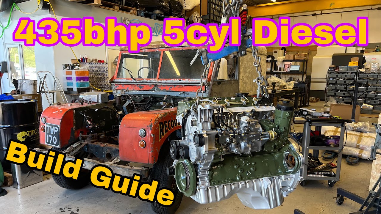 OM605 OM606 ENGINE RE-BUILD for BIG BHP, Part 2, 1957 Series 1, forged rods, 8.5mm injector pump