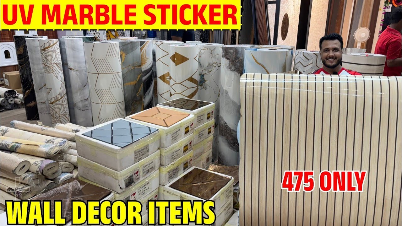 UV Roll 475 🔥 Cheapest Home Decor Items | Wallpaper Blind Louver Marble Roll Metal Art Factory Price