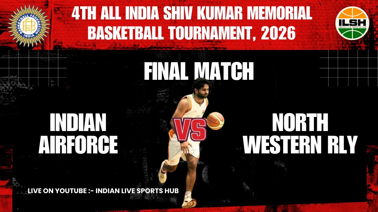 FINAL MATCH - AIRFORCE VS NORTH WESTERN RLY - 4th All India Shiv Kumar Memorial 🏀 Tournament, Kiloi