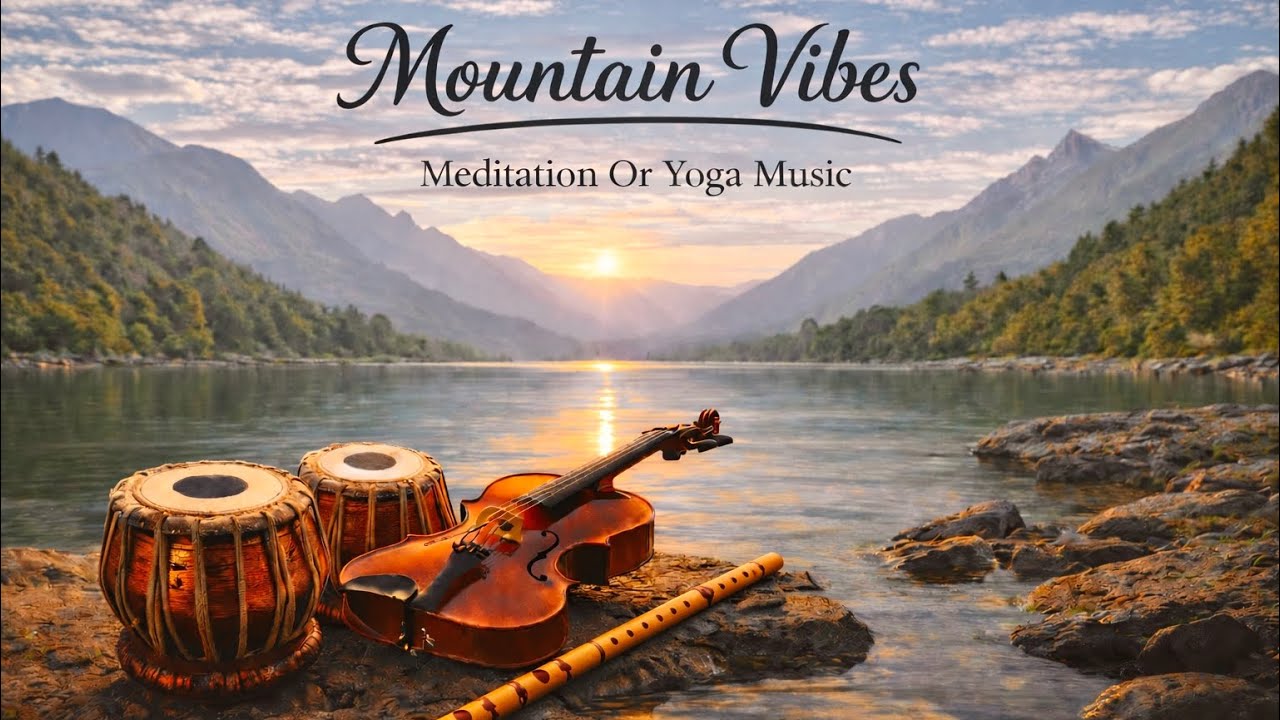 Mountain Vibes - Meditation Music | Yoga, Peaceful Nature & Relaxing Instrumental | Violin & Flute