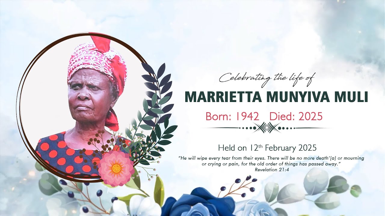 In Loving Memory of Funeral Marrietta Munyiva Muli