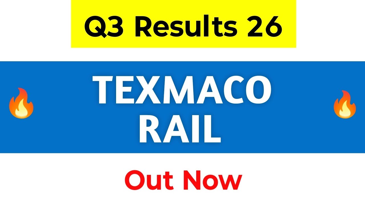 Texmaco Rail Q3 Results | Texmaco Rail Results | Texmaco Rail Share Latest News