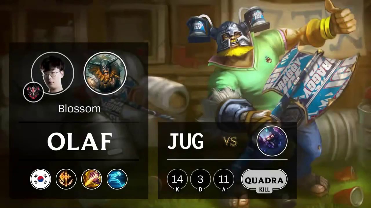 Highlights Olaf Jungle - KR Grandmaster Patch 9.9