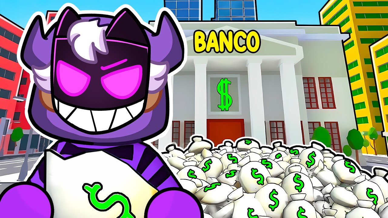 Roubei um BANCO e saí RICO!! | Wobbly Life