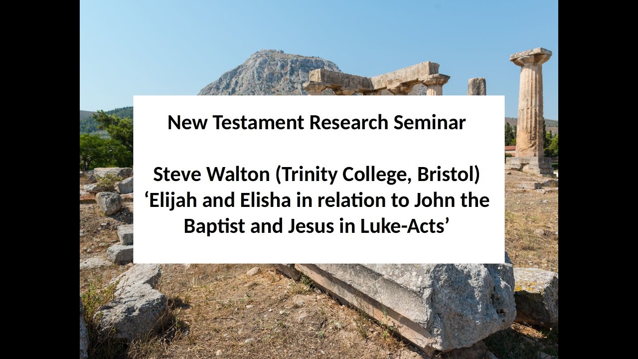 Steve Walton, ‘Elijah and Elisha in relation to John the Baptist and Jesus in Luke-Acts’