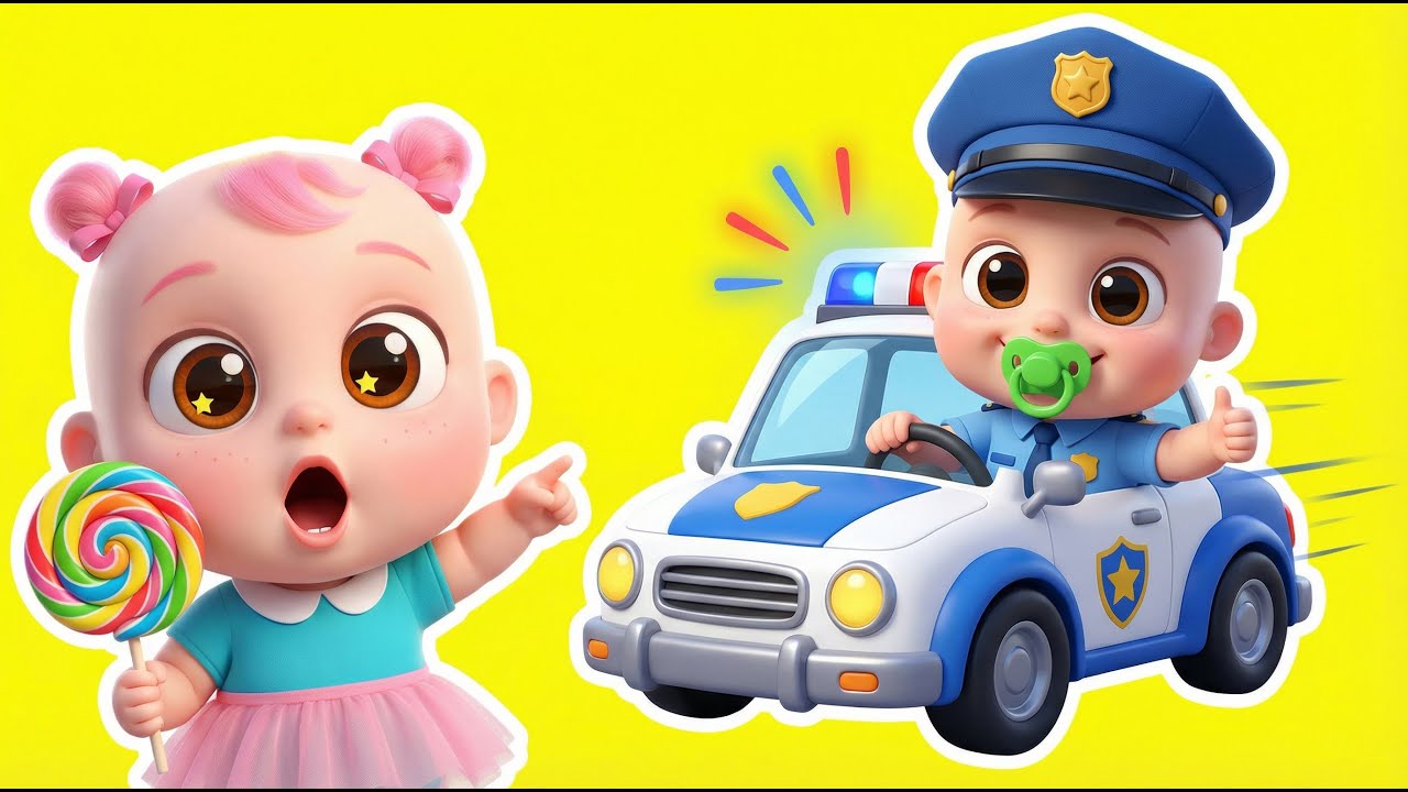 🚓 Polis Geliyor! - Hırsız Polis Oyunu ve Şarkısı | Zimi ve Nimo