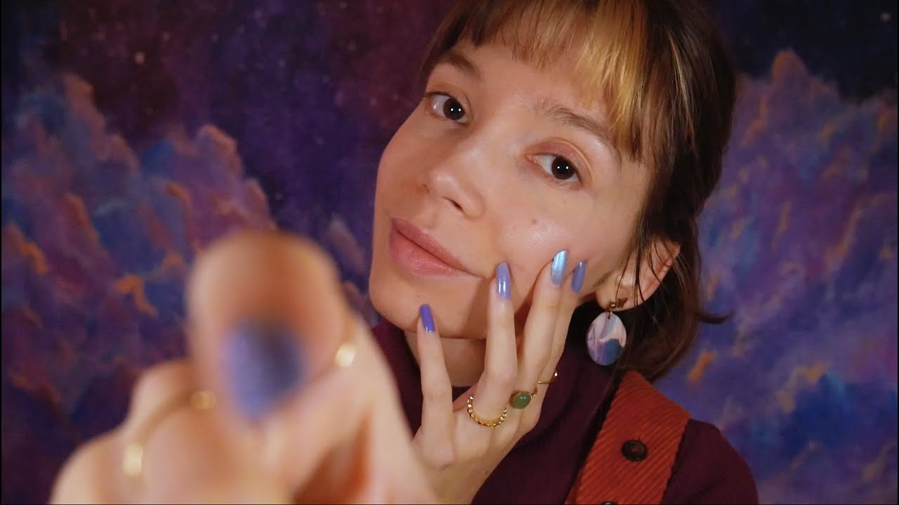 ASMR | Attention personnelle, massage crânien, face tracing 💫 avec de longs ongles