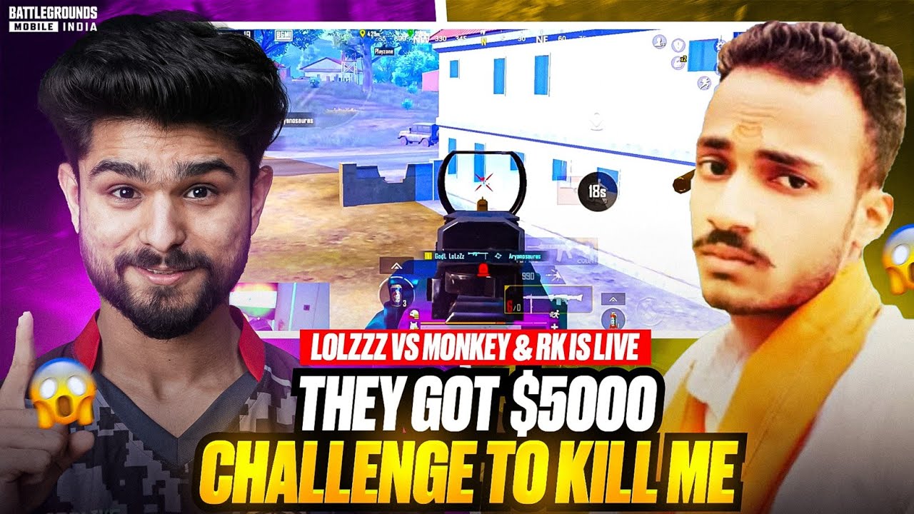 THEY GOT $5000 CHALLENGE TO KILL ME AND THIS HAPPENED..! GodL LoLzZz vs MONKEY & RK IS LIVE