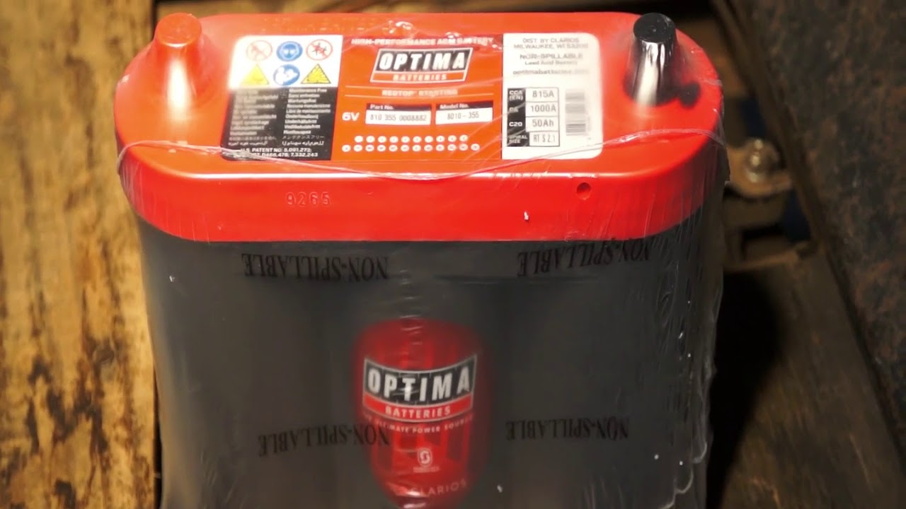 Optima Red Top battery for Model T Ford