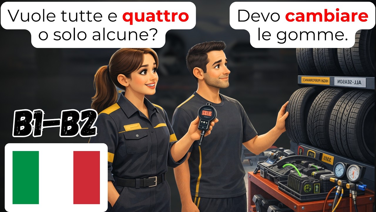 🇮🇹 Master Auto Mechanic Talk in Italian | B1-B2 Repair Shop Conversations