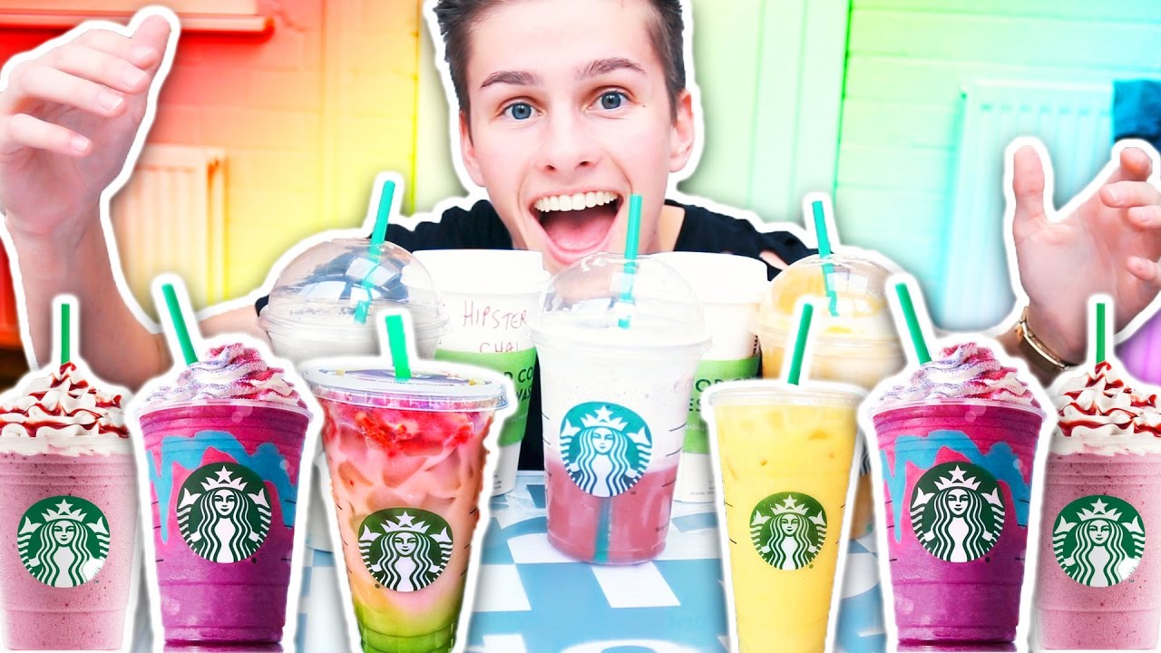 TASTING STARBUCKS SECRET MENU! CRAZY DRINKS STARBUCKS UK