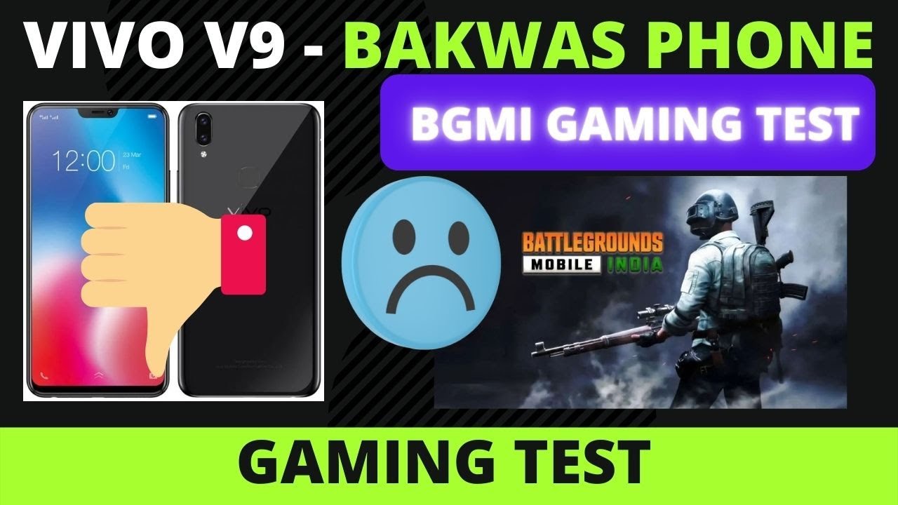 Vivo V9 BGMI GAMING TEST 2022 - 4GB RAM | Snapdragon 626 | Pubg Gaming Test