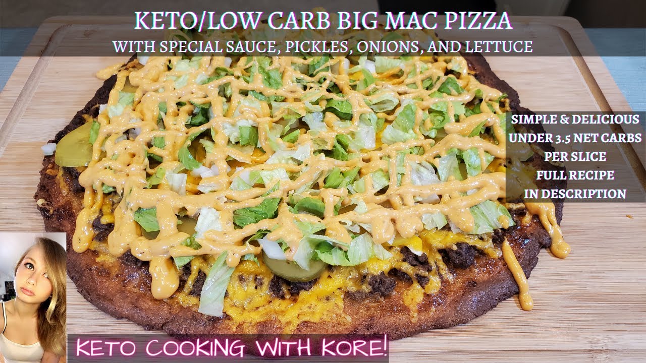 KETO / LOW CARB Big Mac Pizza
