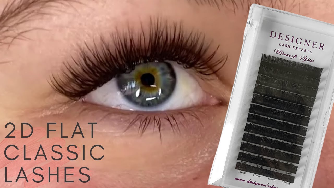 How to do flat 2D Classic eyelash extensions  - Lash with me