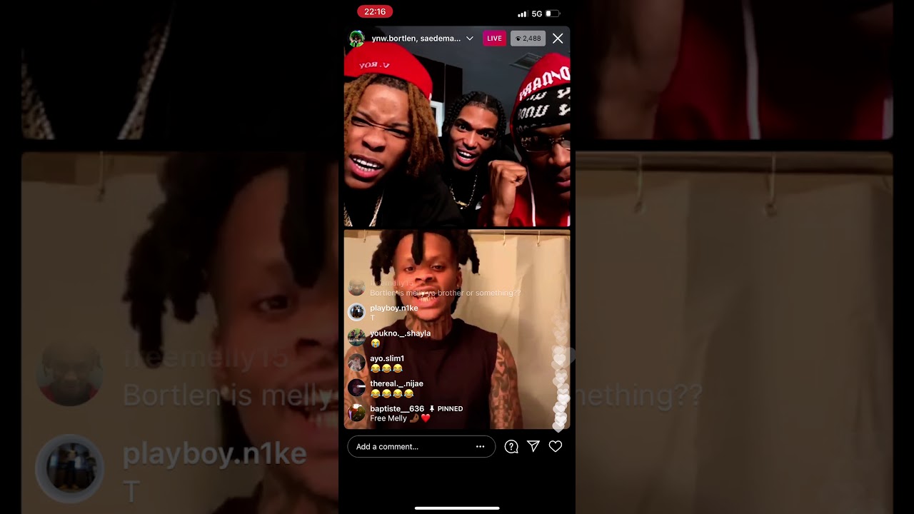 SaeDemario goes live with YNW BORTLEN