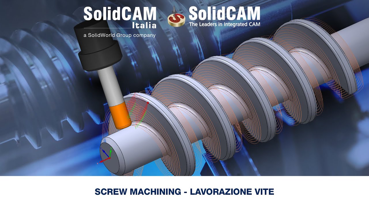 SolidCAM Screw Machining - Lavorazione Vite