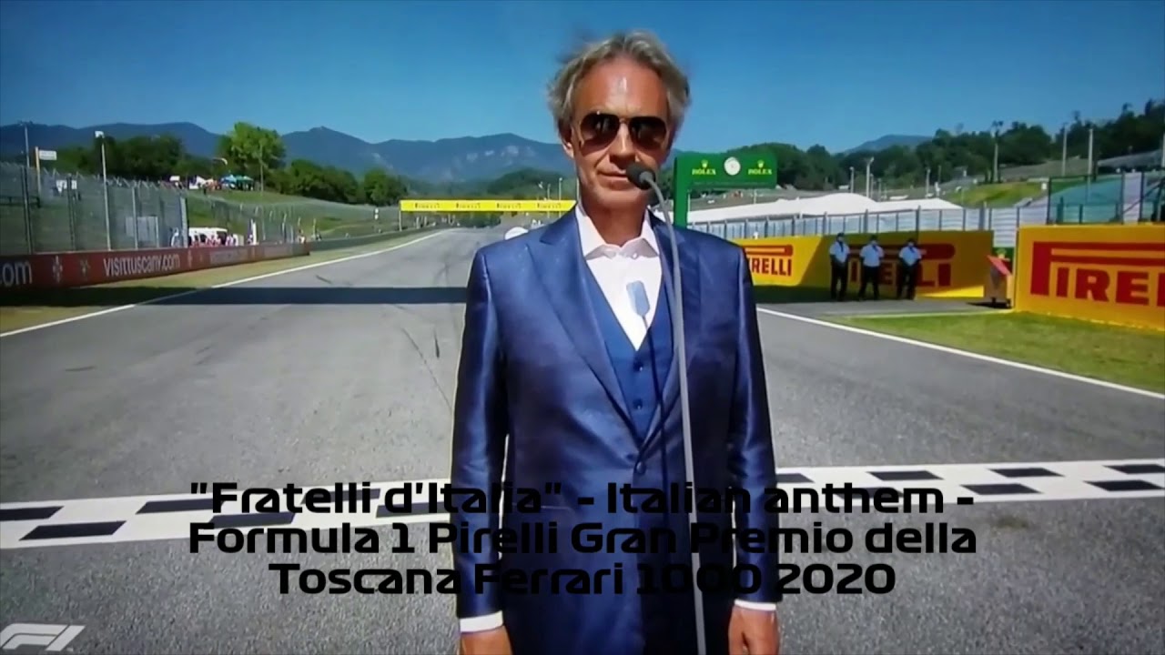 F1 2020 GP host countries national anthems