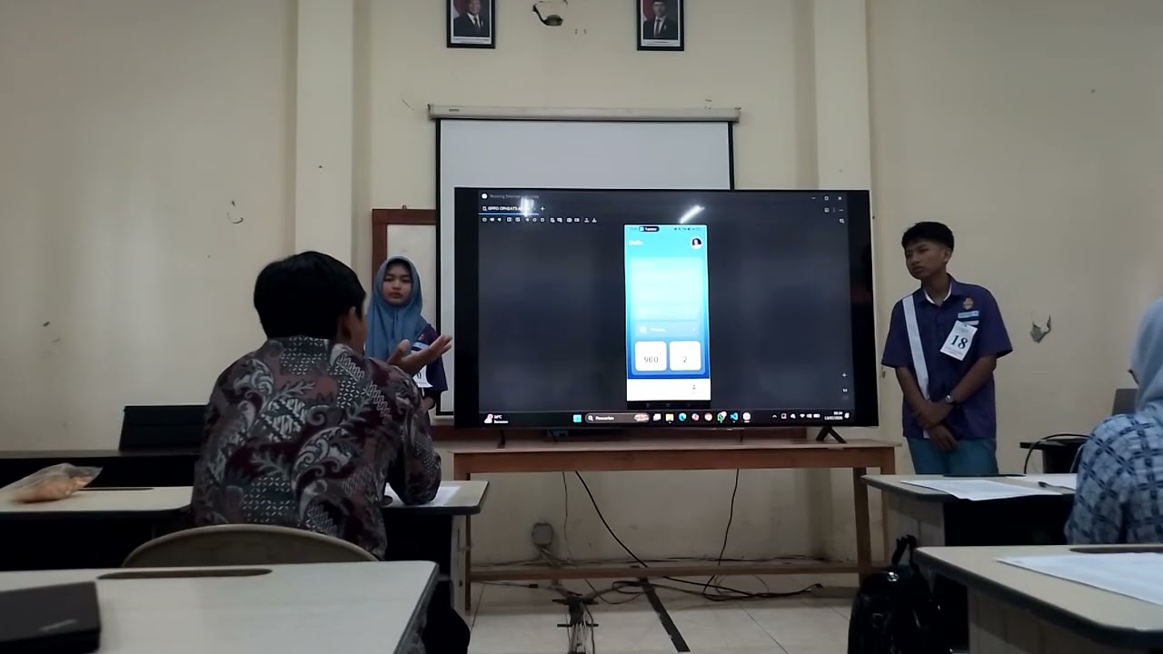 vidio presentasi pjbl ke 3 yaitu FROND END mobile 