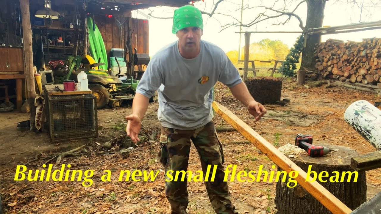 Making a new small fleshing beam