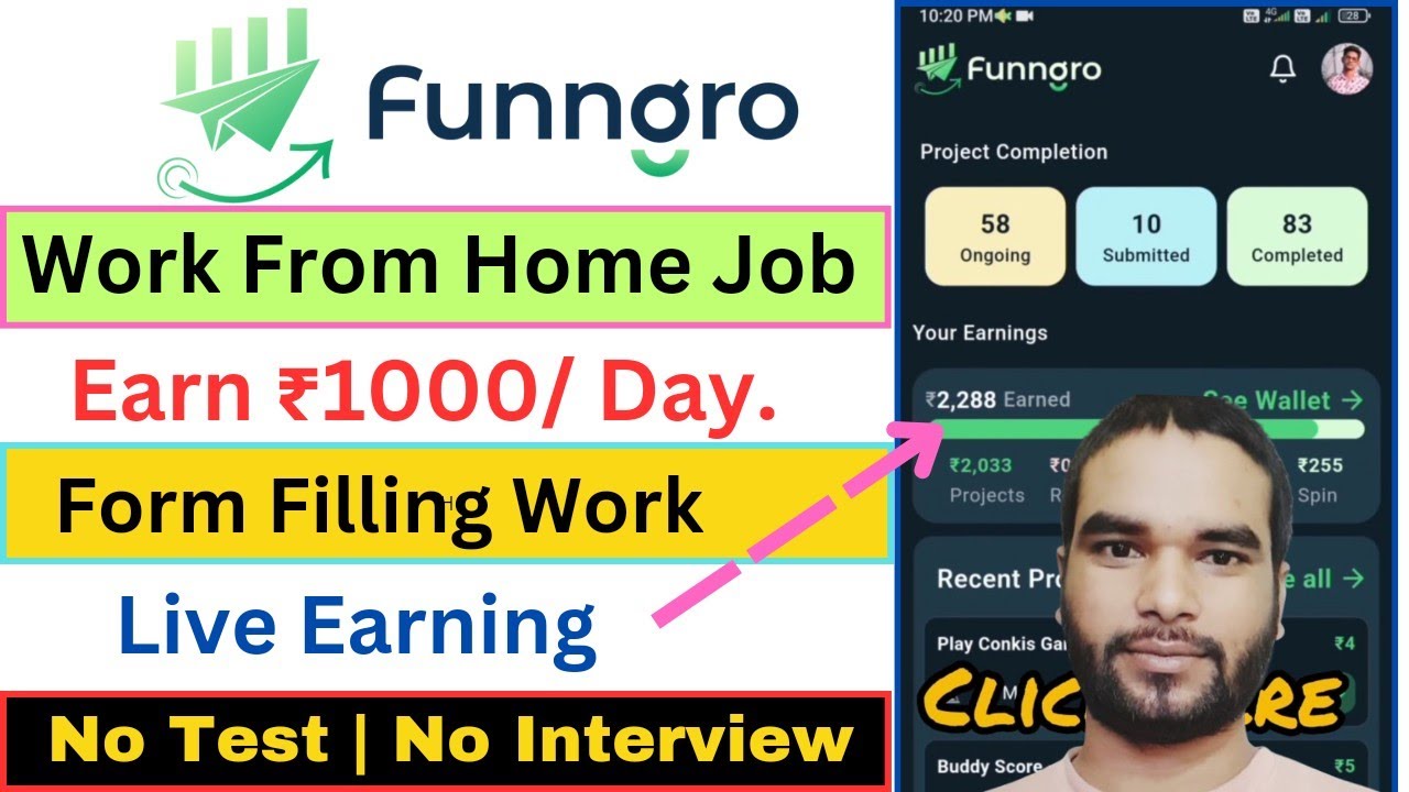 Earn Money From Mobile✅ | Form Filling Job Part Time Job | Online Jobs | Work From Home Jobs 2024
