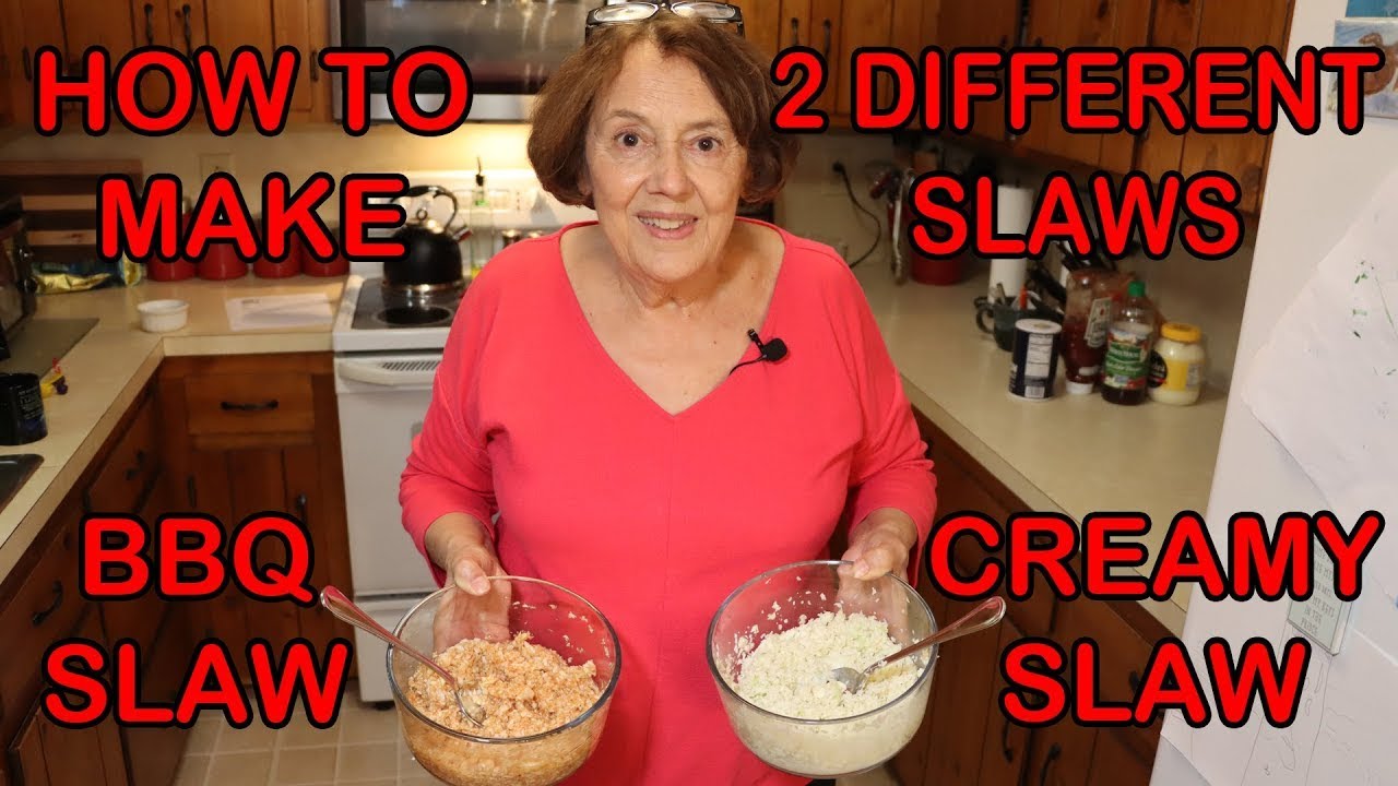 How to make coleslaw and BBQ slaw