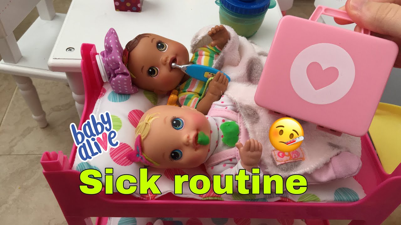 BABY ALIVE Newborn Twins Sick Routine