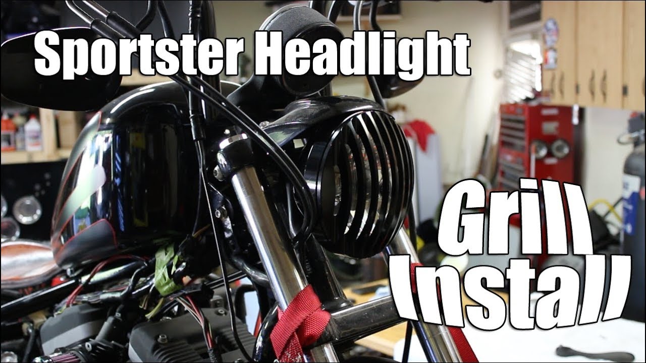 04-14 Sportster Headlight Grill Install