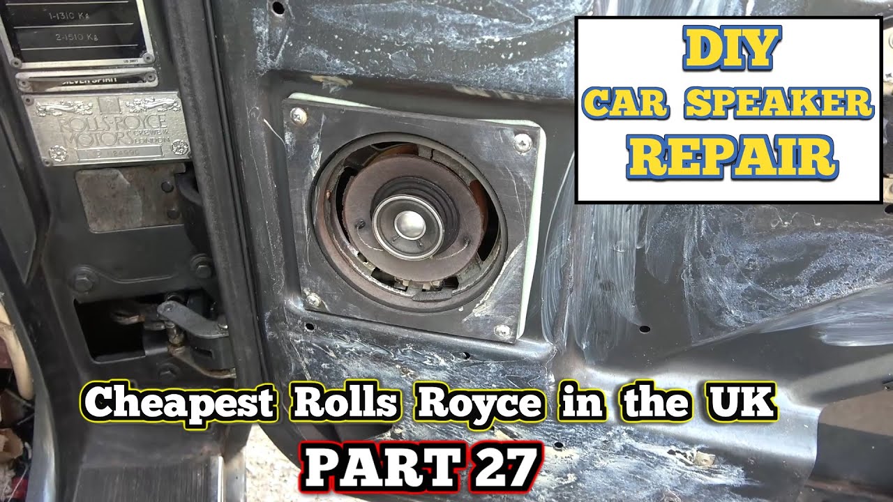Attempted DIY Repair on Rolls Royce CAR Speakers - Can I fix a Silver Spirit - PART 27