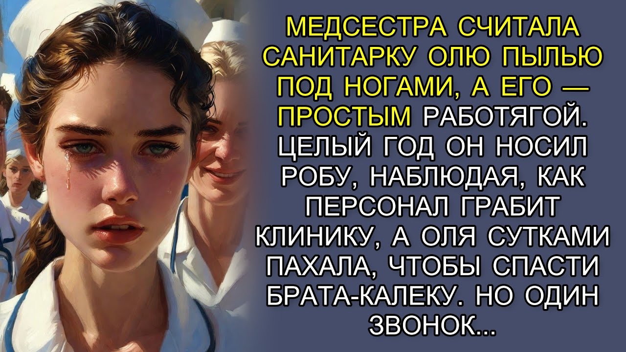 «Накопи на своего калеку!» крикнула САНИТАРКЕ медсестра. Это услышал тот, кто притворялся водителем