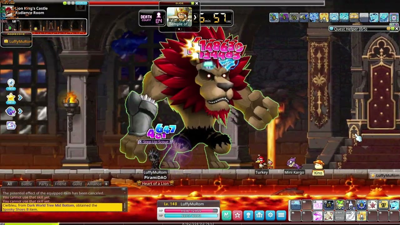 Maplestory N - Von Leon Boss easy - Buccaneer lvl 140 Solo