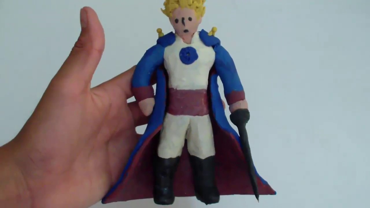 El principito hecho con plastilina.