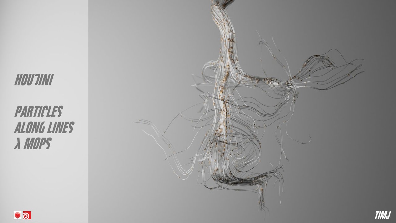 Houdini - Particles along Lines  - TIMJ
