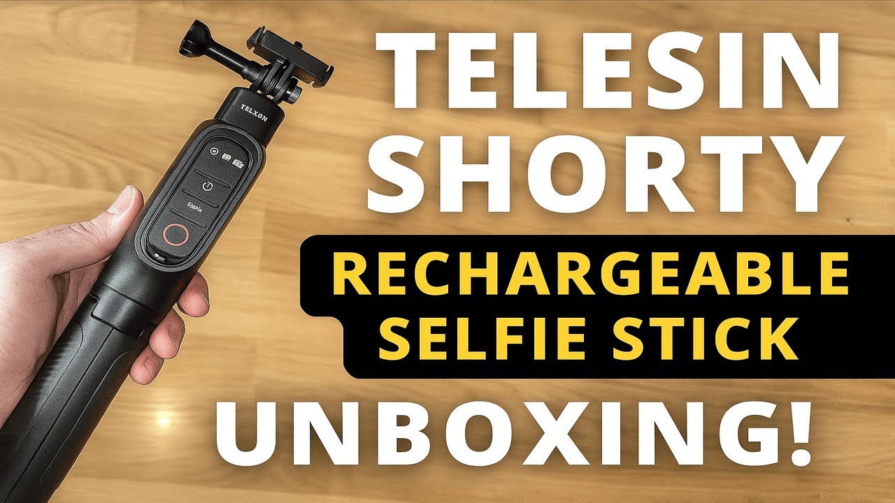 TELESIN Shorty Rechargeable Selfie Stick Unboxing