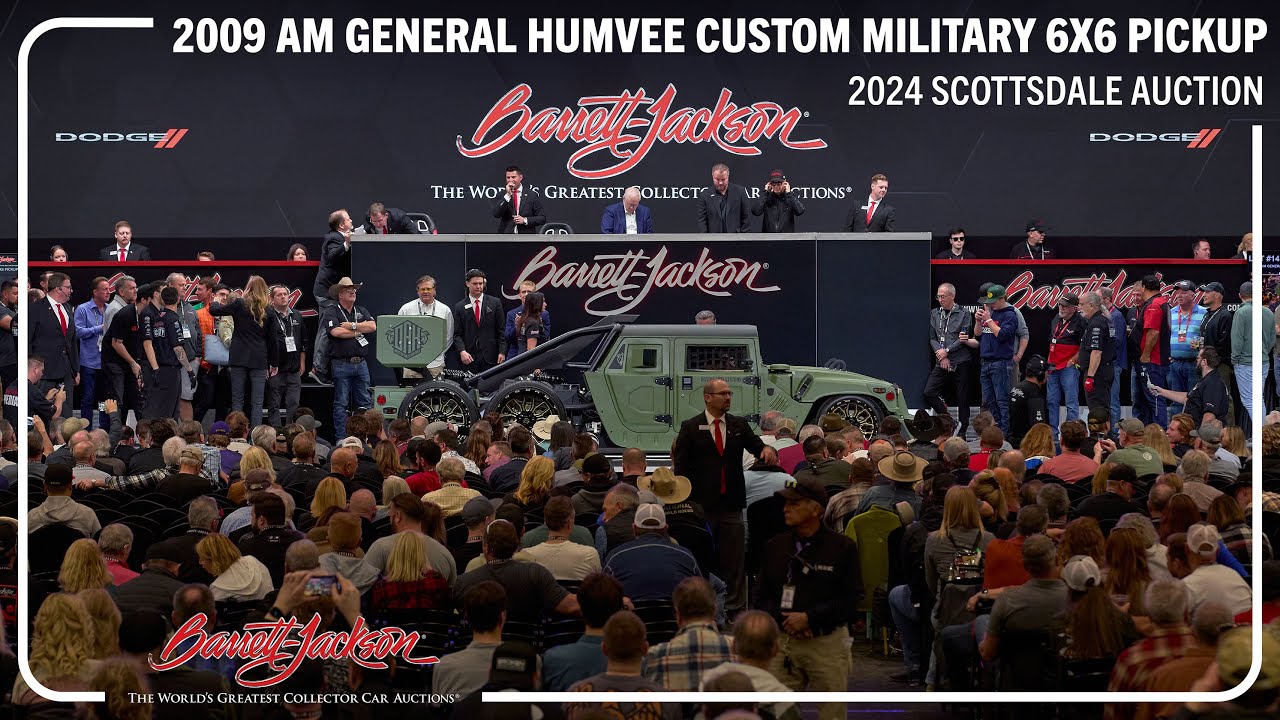 SOLD! 2009 AM General Humvee Custom 6x6 - BARRETT-JACKSON 2024 SCOTTSDALE AUCTION