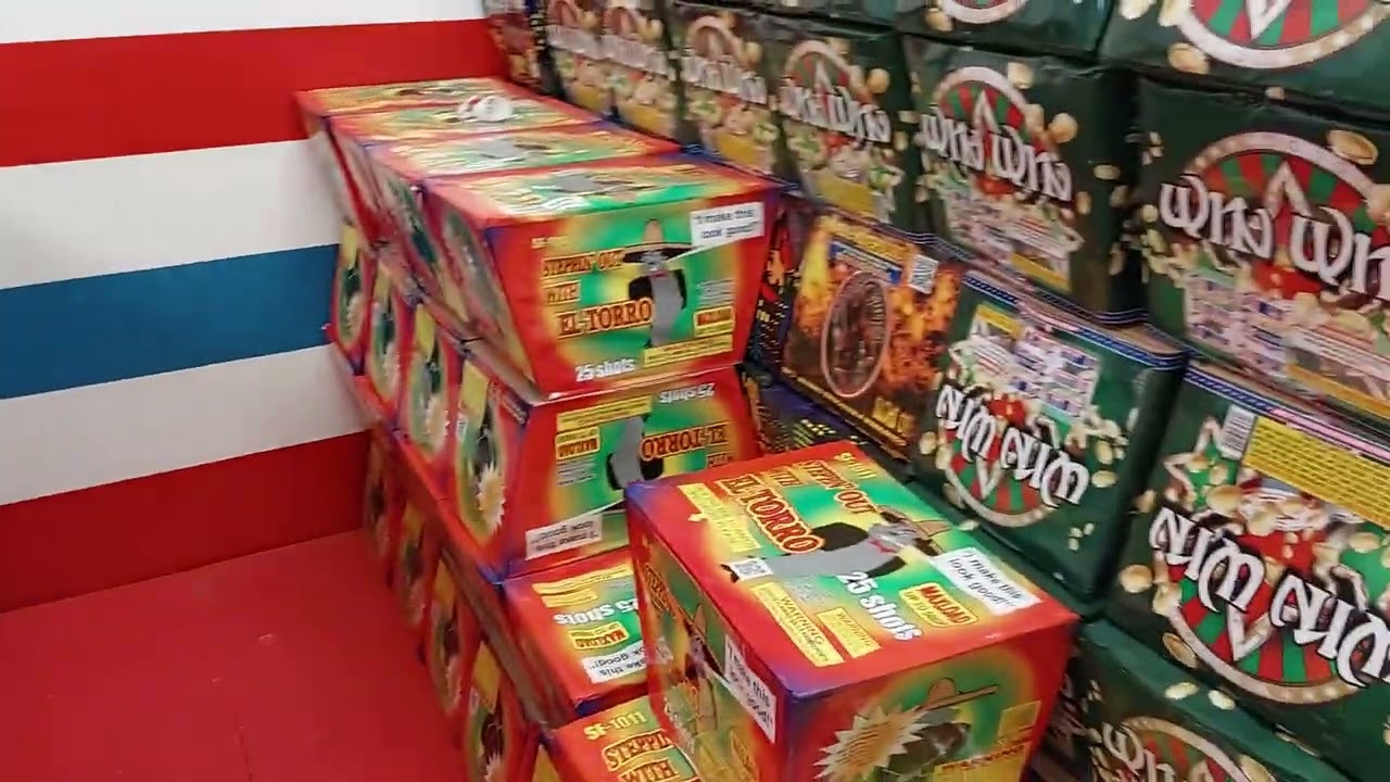 shelton fireworks store tour walk-through