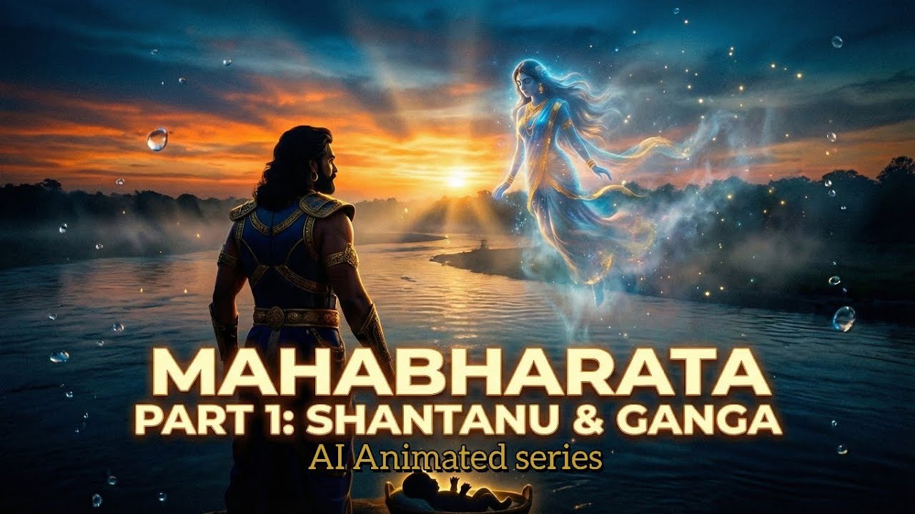 മഹാഭാരതം — ഭാഗം 1: ശാന്തനു & ഗംഗയുടെ കഥ 🌊👑The epic tale begins...Shantanu meets Ganga. Stay tuned...