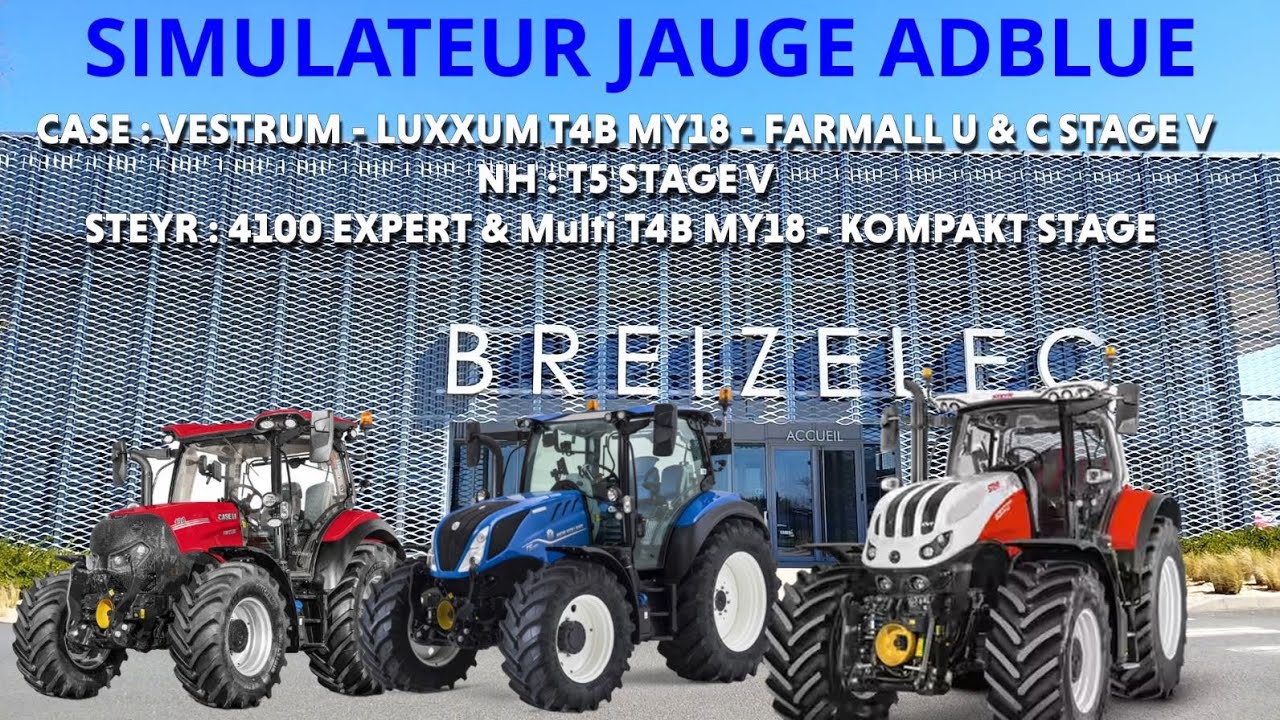 SIMULATEUR JAUGE ADBLUE POUR DEPANNAGE New Holland et Case IH