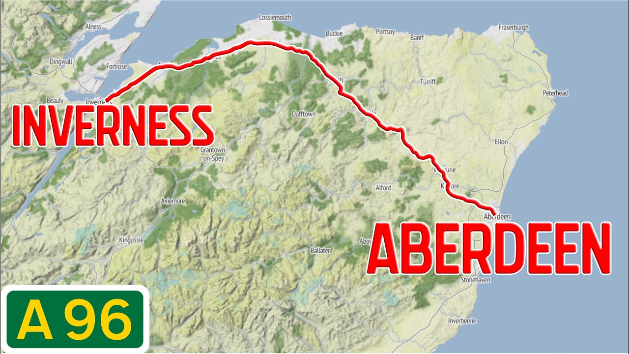 Scotland Road Tours - A96 Inverness to Aberdeen
