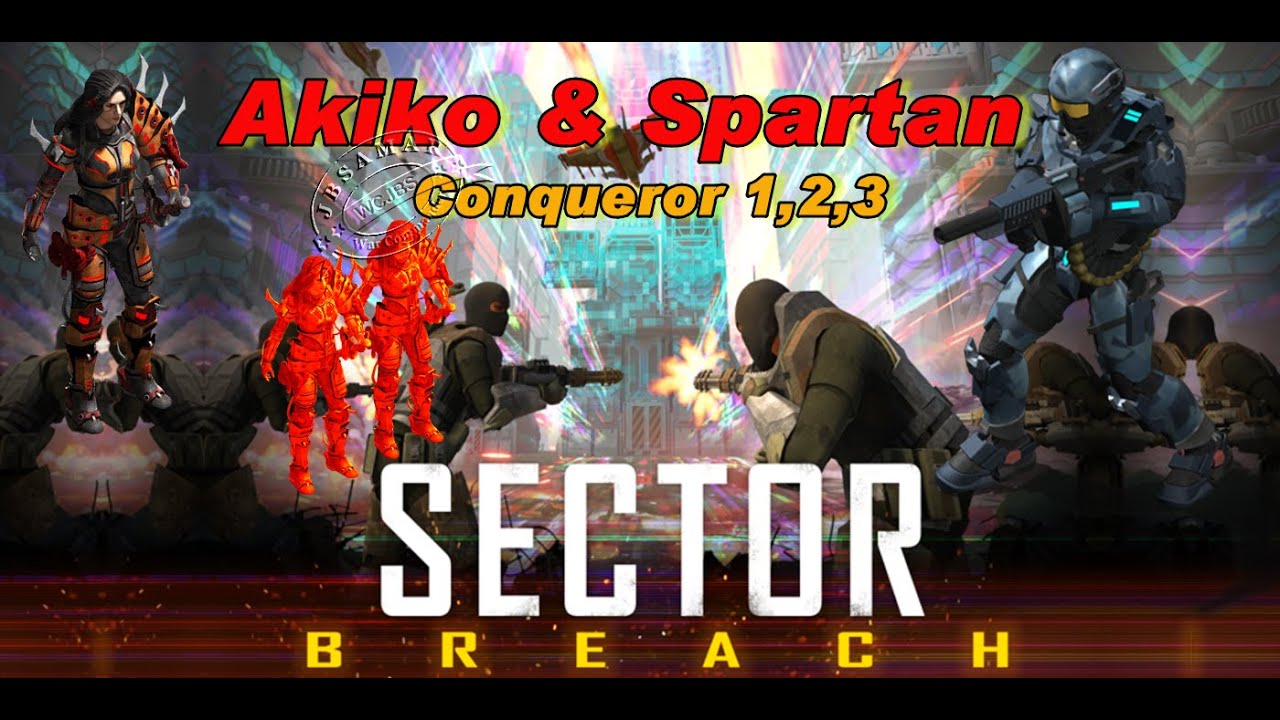 War Commander : Sector Breach : Akiko & Spartan In Conqueror 1,2,3