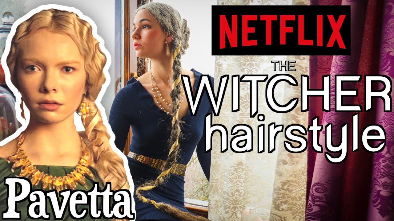 The Witcher (Netflix) ⊽⋈ Pavetta Hairstyle ⋈⊽ Fantasy Updo Bun and Braid for Very Long Hair