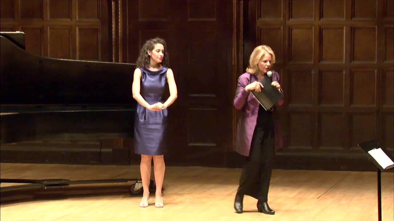 Renée Fleming Master Class, September 28, 2015: Evelyn Saavedra, Aaron Bigeleisen
