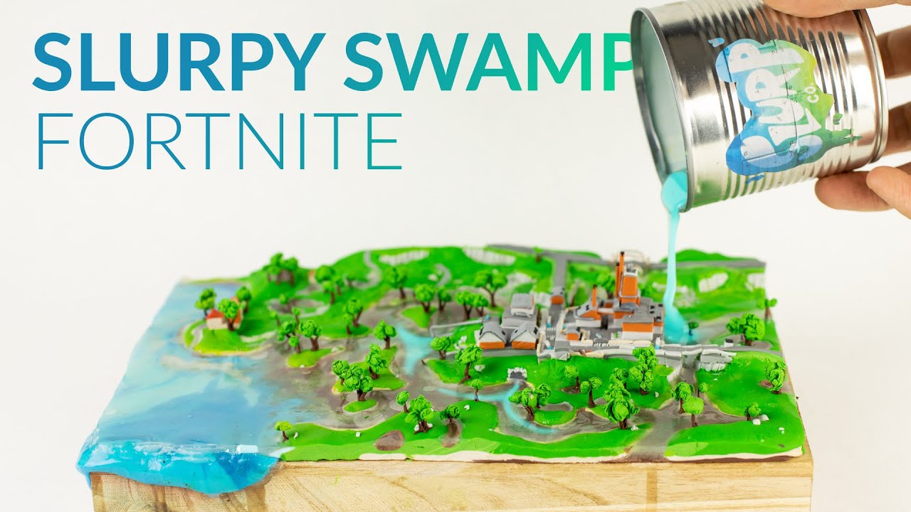 Making SLURPY SWAMP with Clay & Slurp (Fortnite Battle Royale)