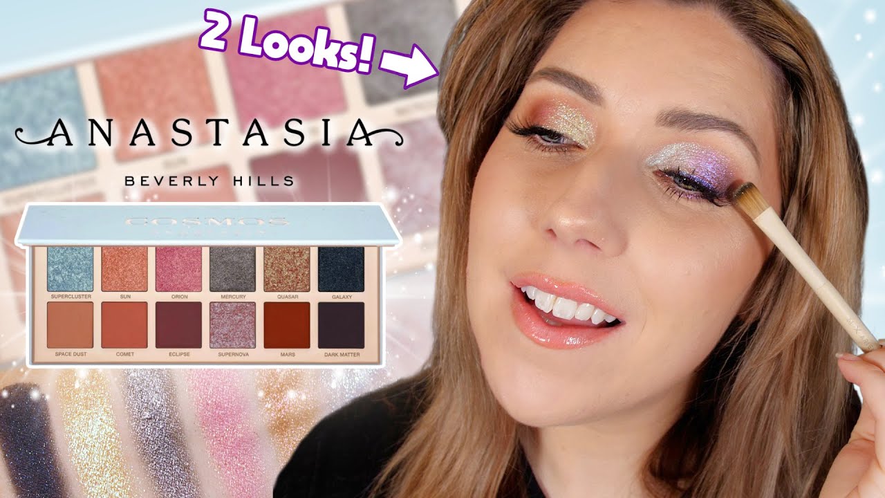 Anastasia Beverly Hills (ABH) COSMOS PALETTE! 2 Eye Looks + Swatches + Review