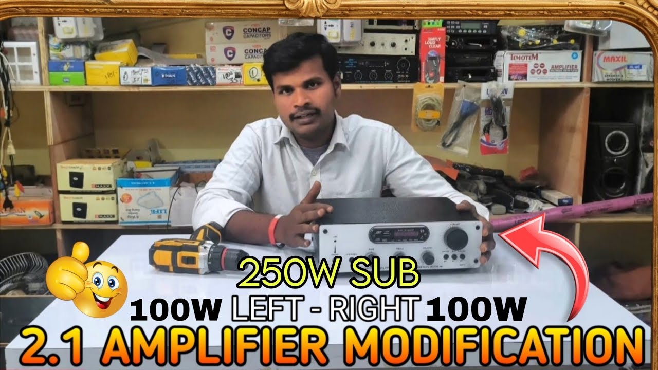 2.1 AMPLIFIER LEFT RIGHT CHANNEL SUBWOOFER  400W POWER FULL AMPLIFIER #amplifier PH : 9701182262